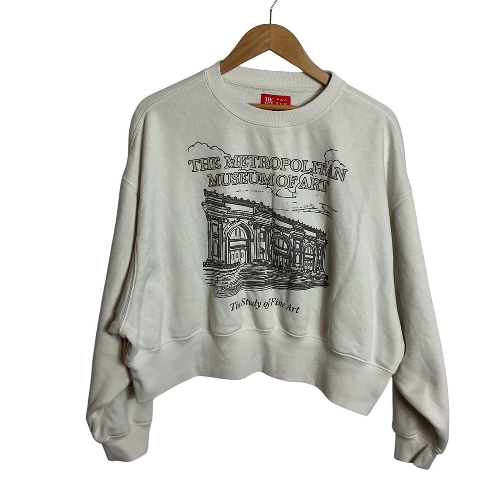 The Met x Pacsun Small Fine Art Sketch Drop Shoulder Oversized Sweatshirt